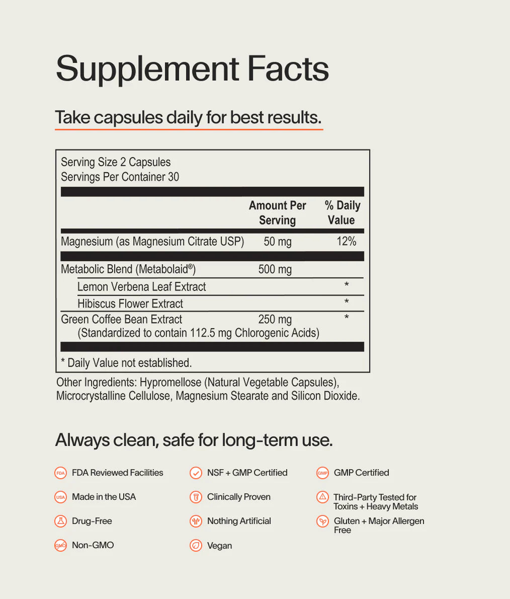 Veracity Metabolism Ignite - Boosts GLP-1 to Reduce Appetite and Cravings for Clinically Proven Weight Loss - Natural GLP-1 & Metabolic Support Supplement - Burns Fat - Side Effect Free - 30 Serving