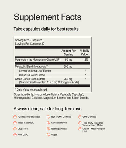 Veracity Metabolism Ignite - Boosts GLP-1 to Reduce Appetite and Cravings for Clinically Proven Weight Loss - Natural GLP-1 & Metabolic Support Supplement - Burns Fat - Side Effect Free - 30 Serving